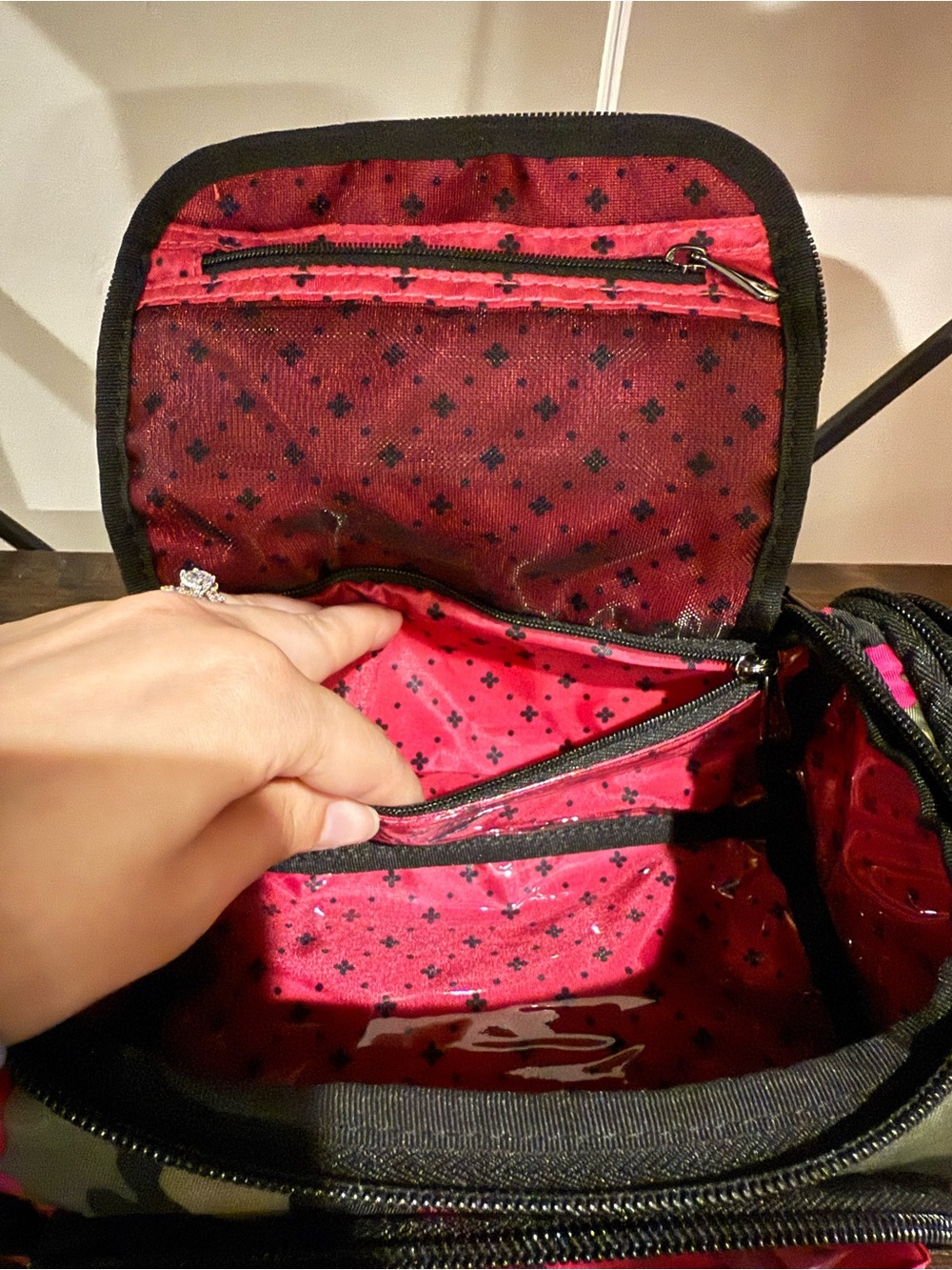 lug Pink and Green Camo Cosmetic Pouch - Picture 10 of 12
